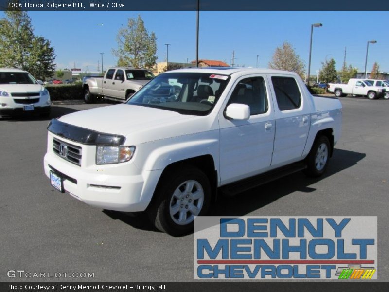 White / Olive 2006 Honda Ridgeline RTL