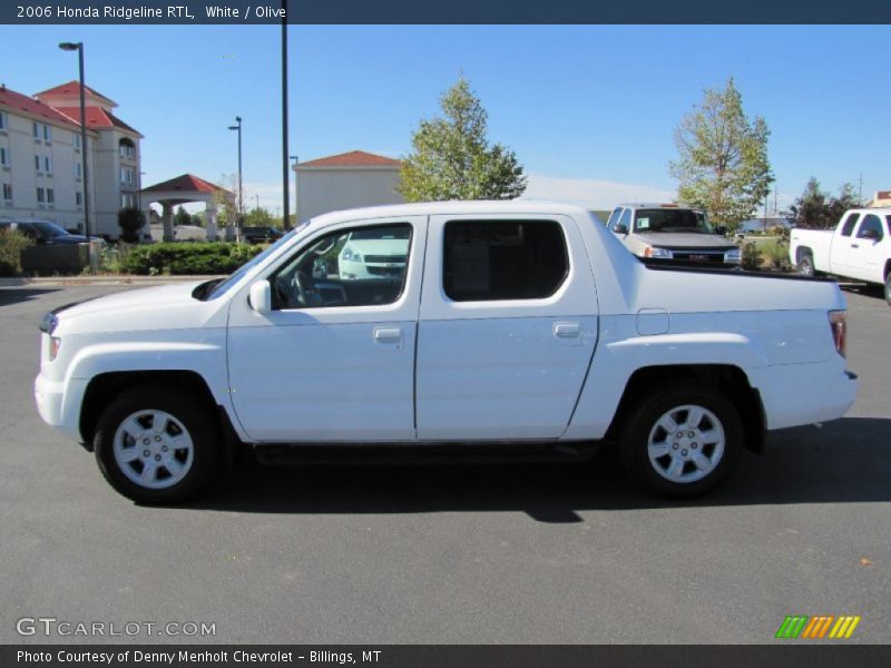 White / Olive 2006 Honda Ridgeline RTL