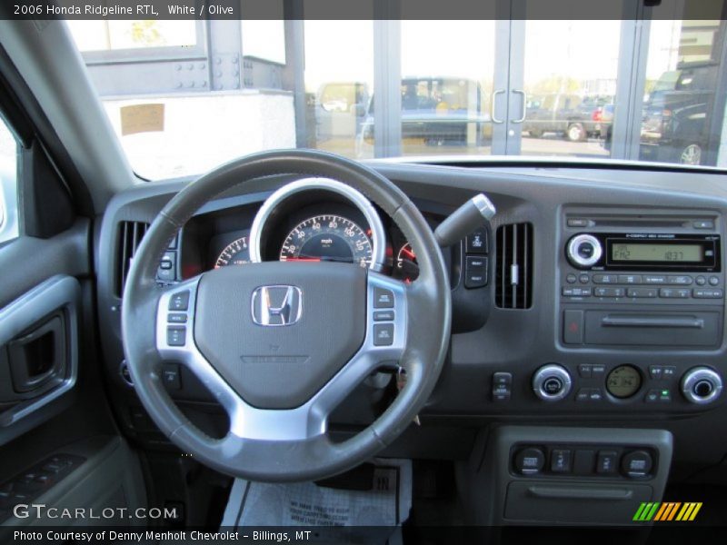 White / Olive 2006 Honda Ridgeline RTL