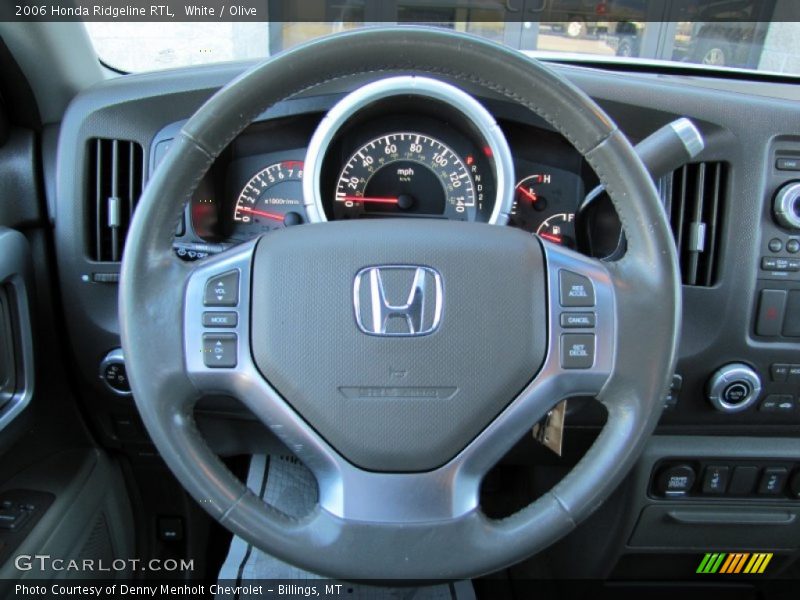 White / Olive 2006 Honda Ridgeline RTL