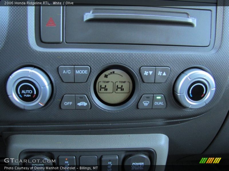 White / Olive 2006 Honda Ridgeline RTL