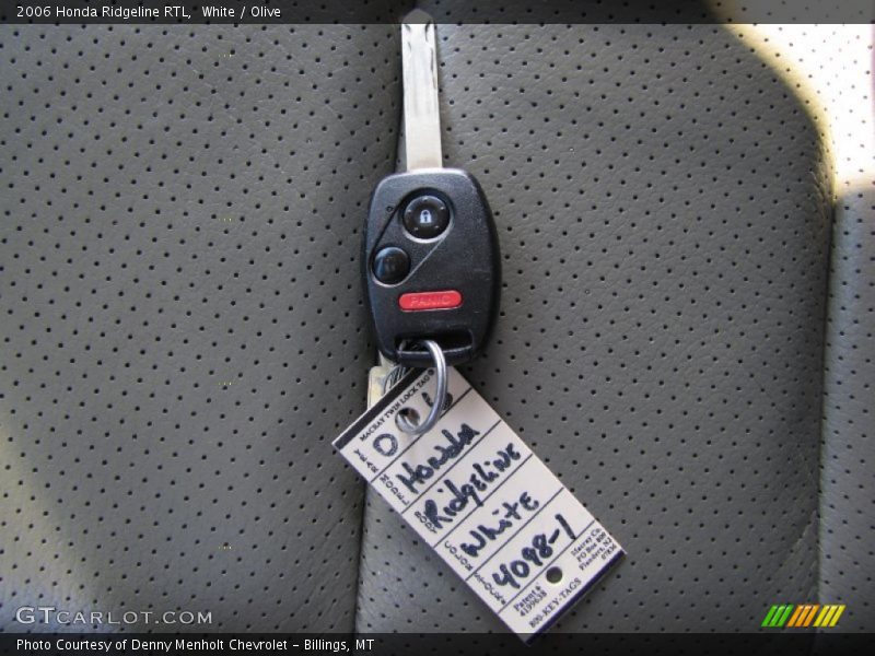 White / Olive 2006 Honda Ridgeline RTL