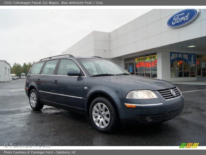 Blue Anthracite Pearl / Grey 2002 Volkswagen Passat GLS Wagon