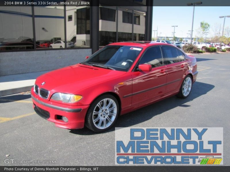 Imola Red / Black 2004 BMW 3 Series 330i Sedan