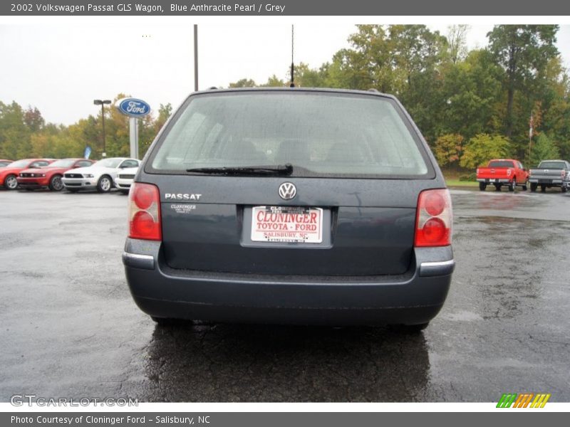 Blue Anthracite Pearl / Grey 2002 Volkswagen Passat GLS Wagon