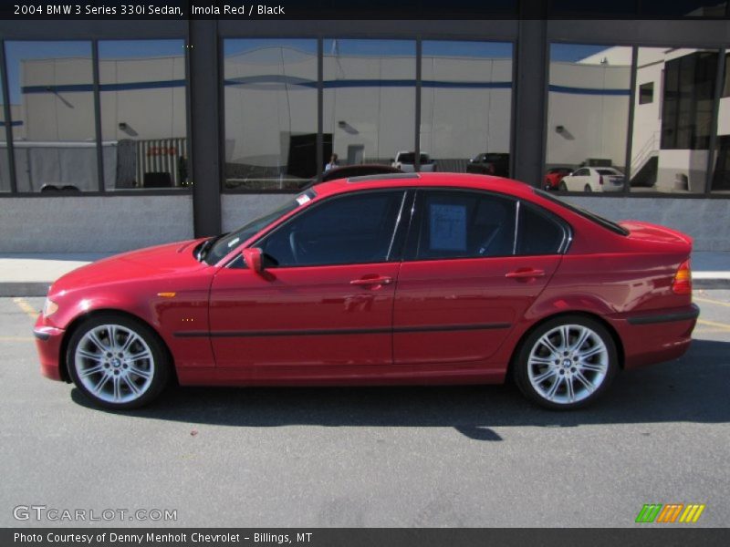 Imola Red / Black 2004 BMW 3 Series 330i Sedan