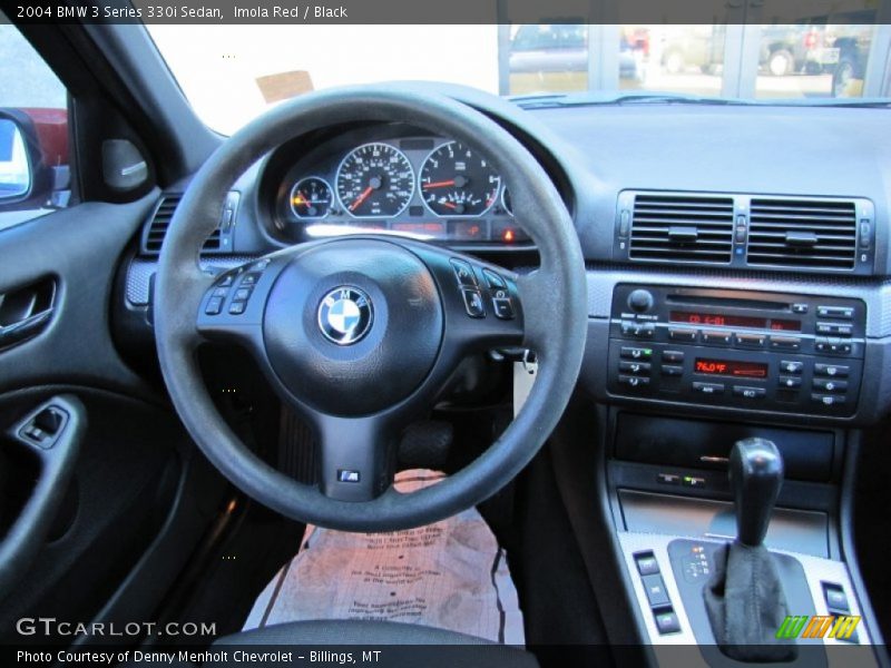 Imola Red / Black 2004 BMW 3 Series 330i Sedan