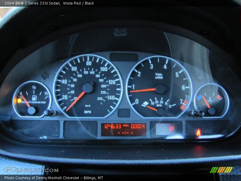 Imola Red / Black 2004 BMW 3 Series 330i Sedan