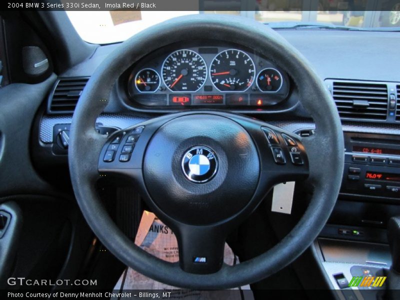 Imola Red / Black 2004 BMW 3 Series 330i Sedan