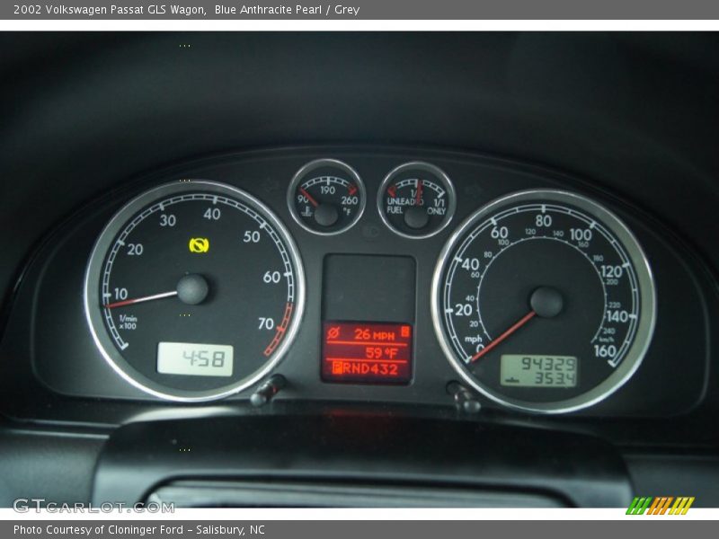  2002 Passat GLS Wagon GLS Wagon Gauges
