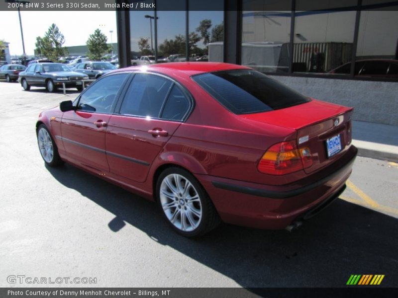 Imola Red / Black 2004 BMW 3 Series 330i Sedan