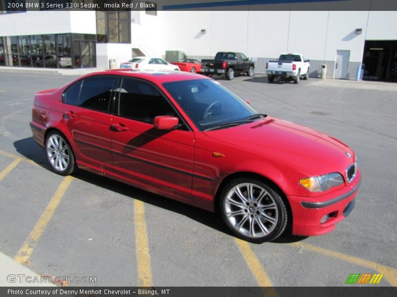 Imola Red / Black 2004 BMW 3 Series 330i Sedan
