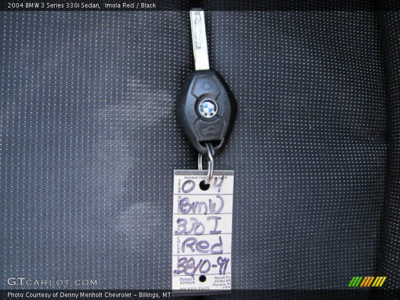 Imola Red / Black 2004 BMW 3 Series 330i Sedan