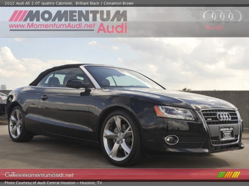 Brilliant Black / Cinnamon Brown 2012 Audi A5 2.0T quattro Cabriolet