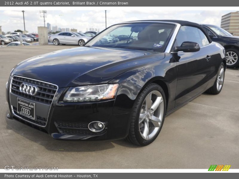 Brilliant Black / Cinnamon Brown 2012 Audi A5 2.0T quattro Cabriolet