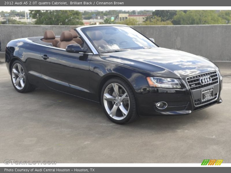 Brilliant Black / Cinnamon Brown 2012 Audi A5 2.0T quattro Cabriolet