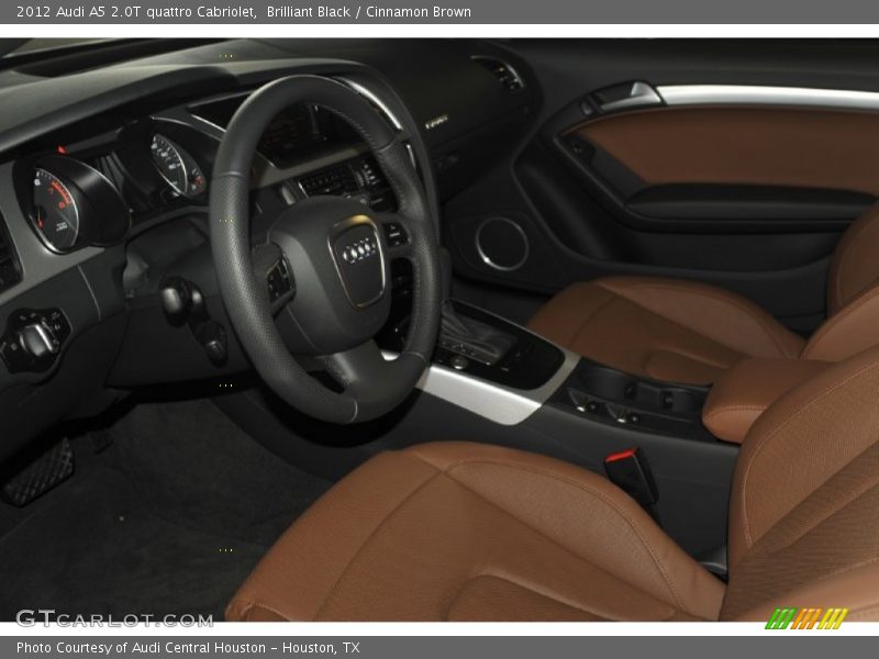 Brilliant Black / Cinnamon Brown 2012 Audi A5 2.0T quattro Cabriolet