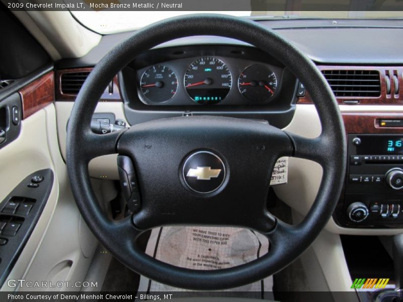 Mocha Bronze Metallic / Neutral 2009 Chevrolet Impala LT