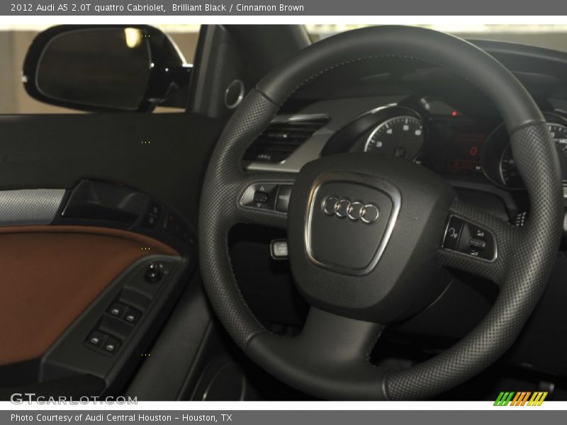 Brilliant Black / Cinnamon Brown 2012 Audi A5 2.0T quattro Cabriolet