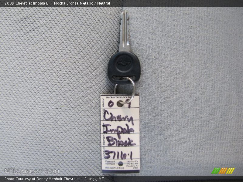 Mocha Bronze Metallic / Neutral 2009 Chevrolet Impala LT