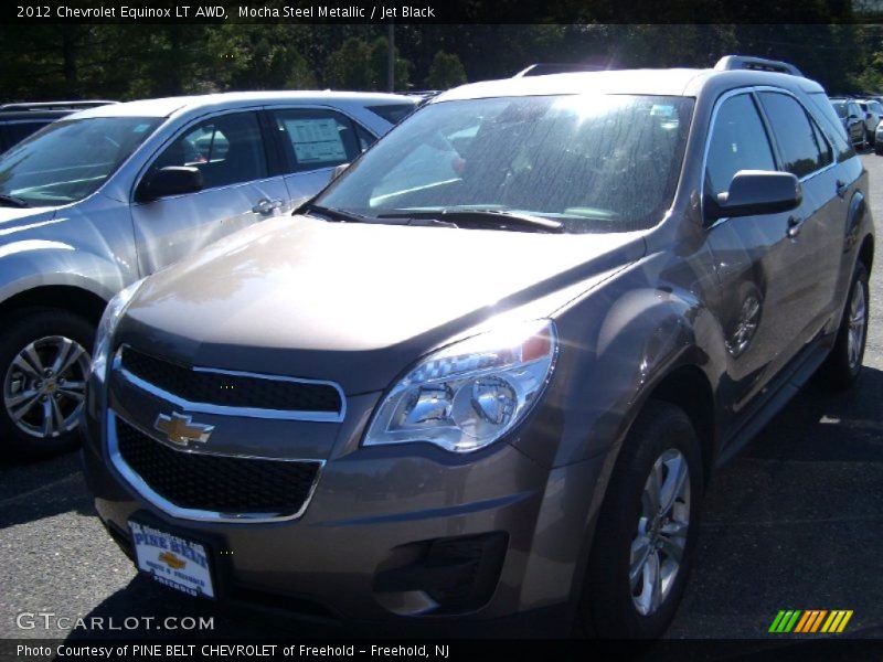 Mocha Steel Metallic / Jet Black 2012 Chevrolet Equinox LT AWD