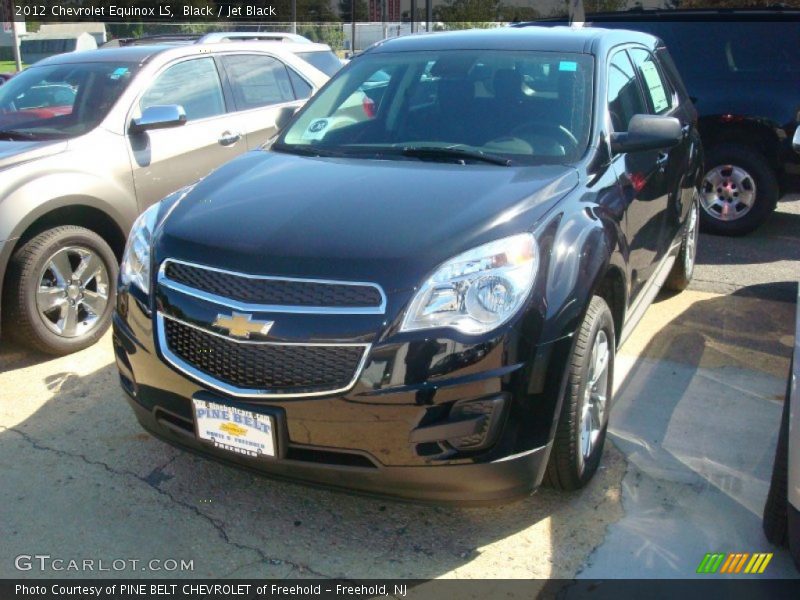 Black / Jet Black 2012 Chevrolet Equinox LS