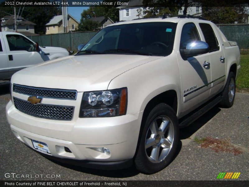 White Diamond Tricoat / Ebony 2012 Chevrolet Avalanche LTZ 4x4