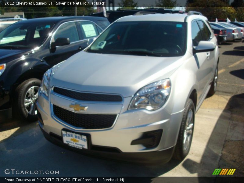 Silver Ice Metallic / Jet Black 2012 Chevrolet Equinox LT