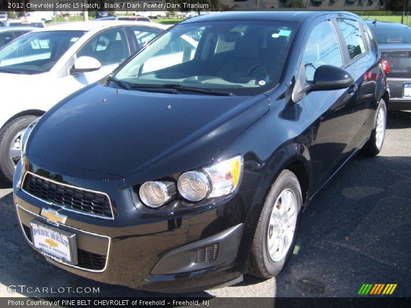 Black / Dark Pewter/Dark Titanium 2012 Chevrolet Sonic LS Hatch