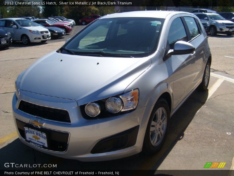 Silver Ice Metallic / Jet Black/Dark Titanium 2012 Chevrolet Sonic LS Hatch