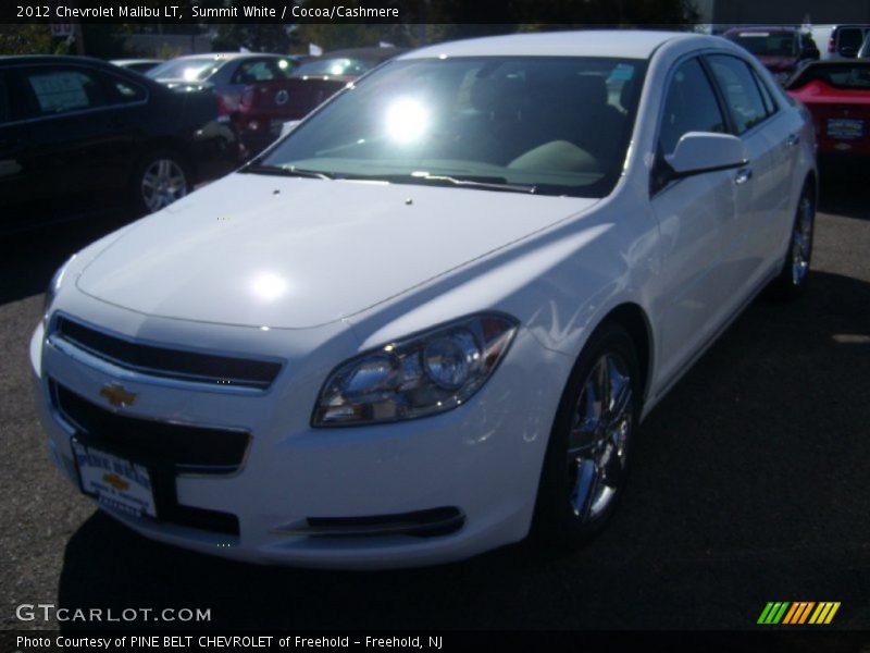 Summit White / Cocoa/Cashmere 2012 Chevrolet Malibu LT