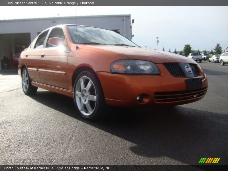 Volcanic Orange / Charcoal 2005 Nissan Sentra SE-R