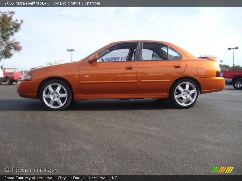 Volcanic Orange / Charcoal 2005 Nissan Sentra SE-R