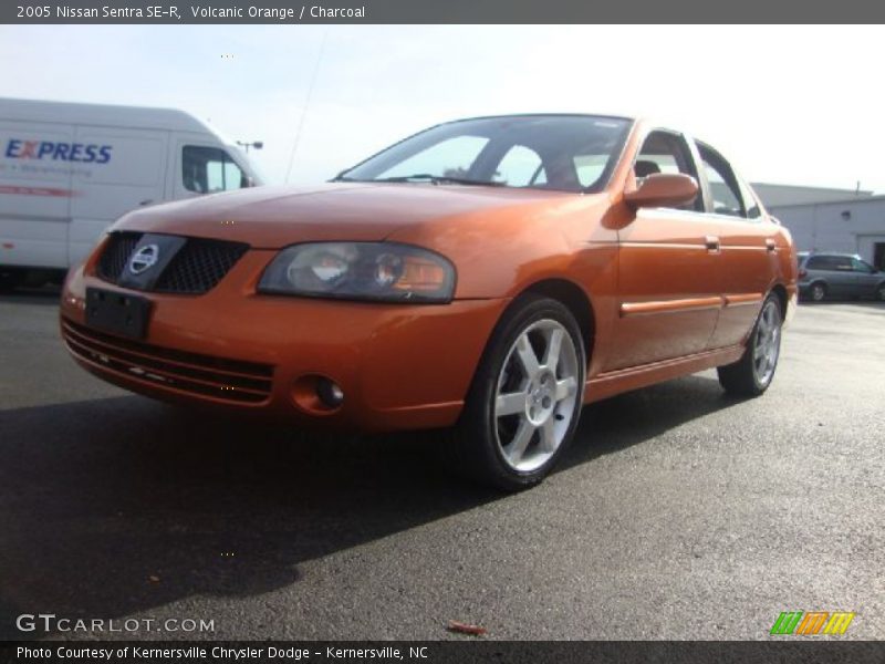 Volcanic Orange / Charcoal 2005 Nissan Sentra SE-R