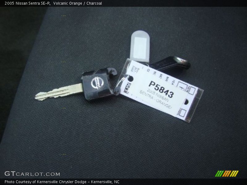 Volcanic Orange / Charcoal 2005 Nissan Sentra SE-R