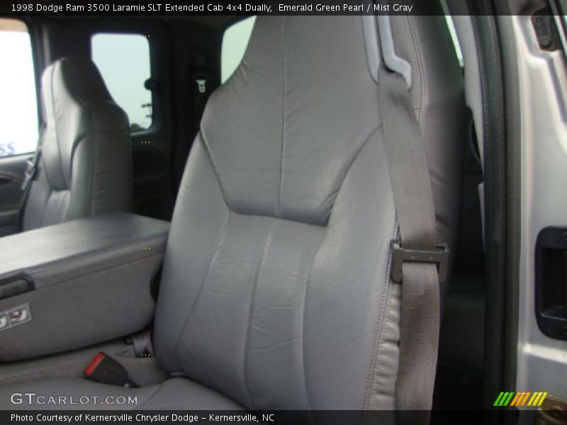 Emerald Green Pearl / Mist Gray 1998 Dodge Ram 3500 Laramie SLT Extended Cab 4x4 Dually