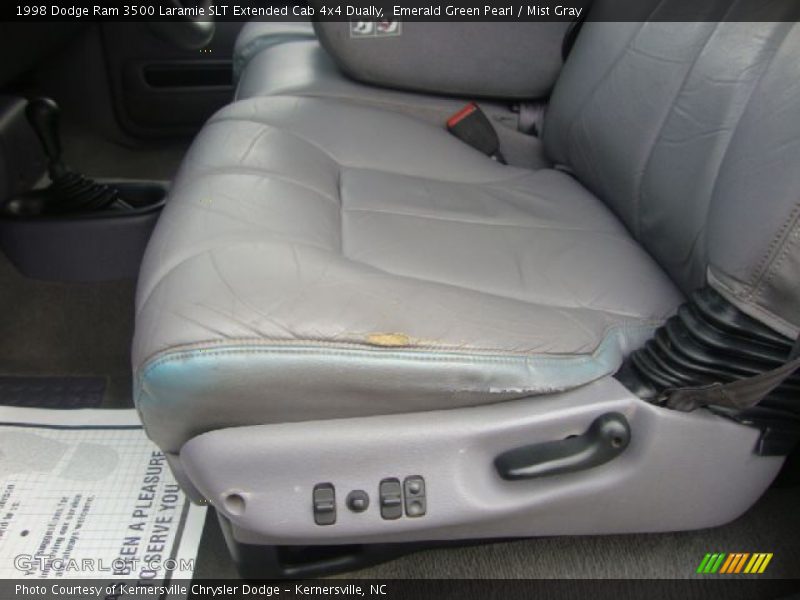 Emerald Green Pearl / Mist Gray 1998 Dodge Ram 3500 Laramie SLT Extended Cab 4x4 Dually