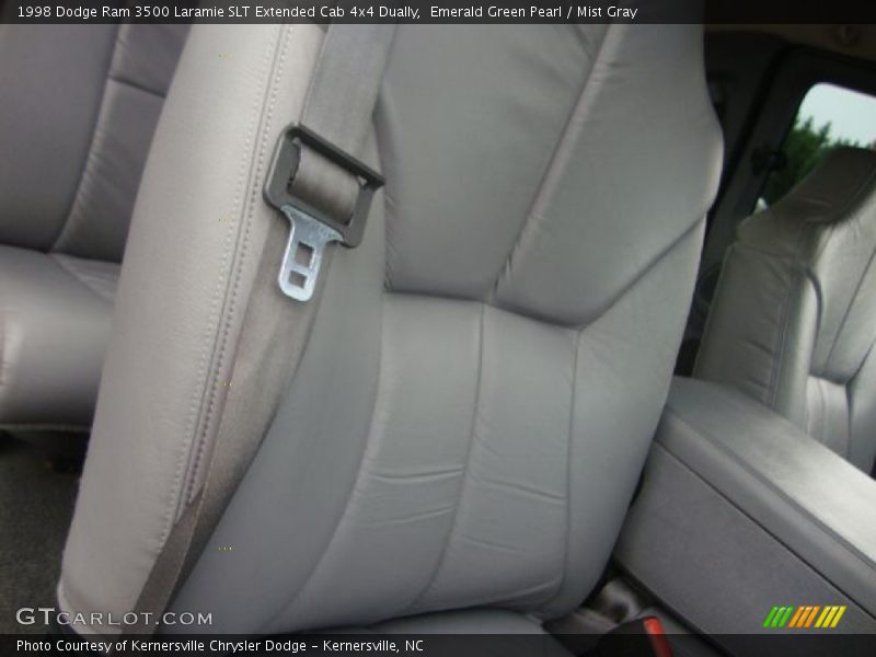 Emerald Green Pearl / Mist Gray 1998 Dodge Ram 3500 Laramie SLT Extended Cab 4x4 Dually