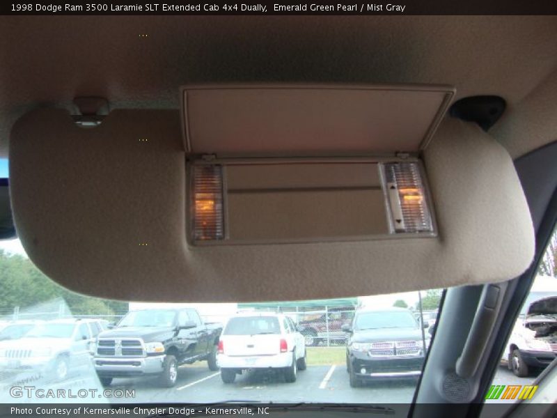 Emerald Green Pearl / Mist Gray 1998 Dodge Ram 3500 Laramie SLT Extended Cab 4x4 Dually