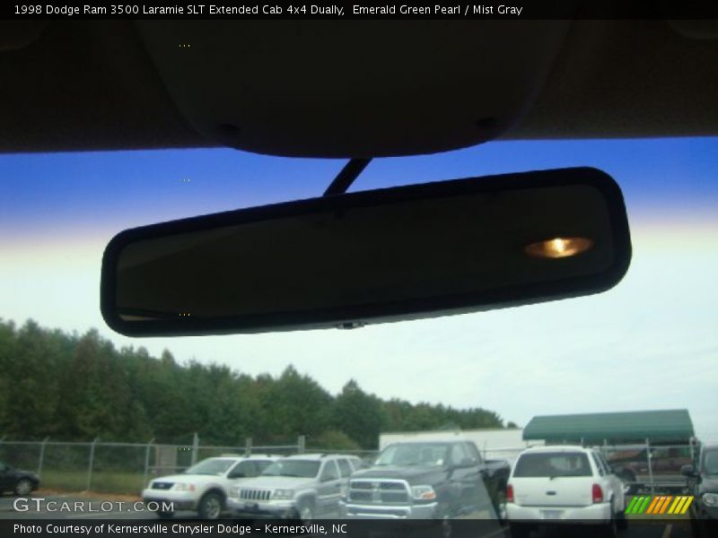 Emerald Green Pearl / Mist Gray 1998 Dodge Ram 3500 Laramie SLT Extended Cab 4x4 Dually