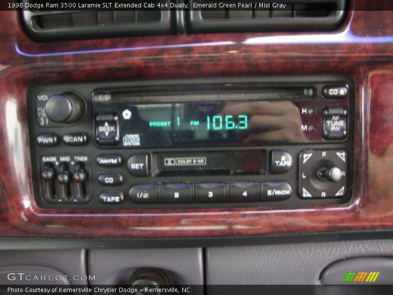 Emerald Green Pearl / Mist Gray 1998 Dodge Ram 3500 Laramie SLT Extended Cab 4x4 Dually