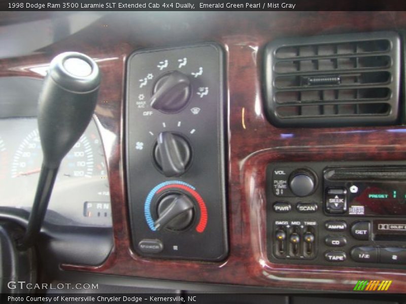 Emerald Green Pearl / Mist Gray 1998 Dodge Ram 3500 Laramie SLT Extended Cab 4x4 Dually