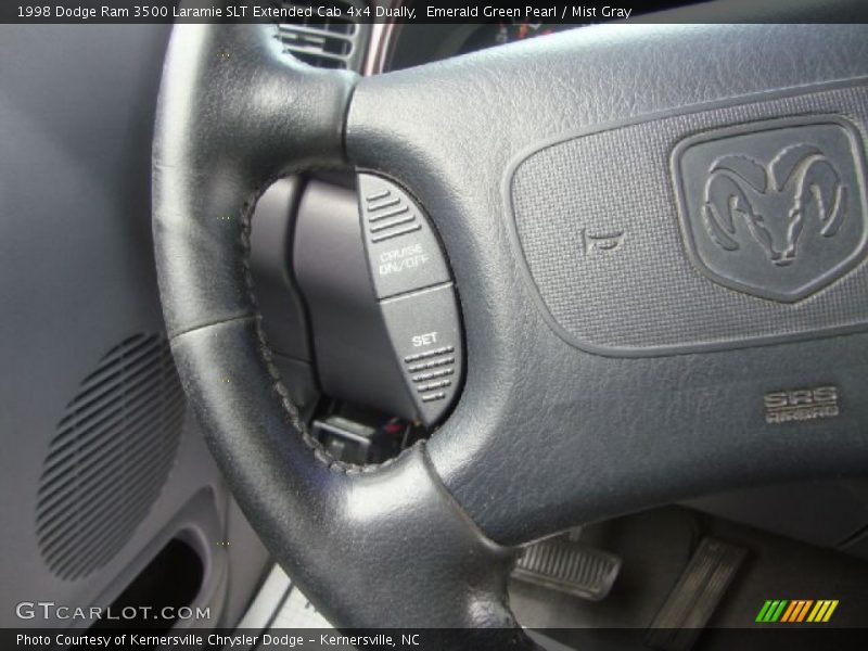 Emerald Green Pearl / Mist Gray 1998 Dodge Ram 3500 Laramie SLT Extended Cab 4x4 Dually