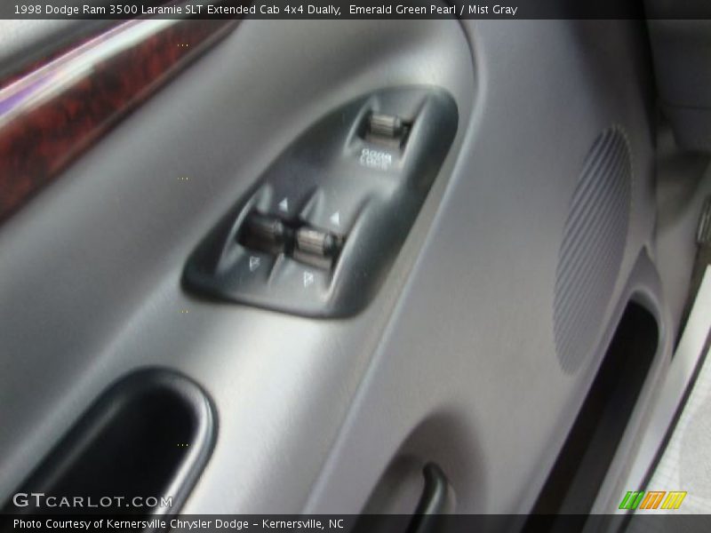 Emerald Green Pearl / Mist Gray 1998 Dodge Ram 3500 Laramie SLT Extended Cab 4x4 Dually