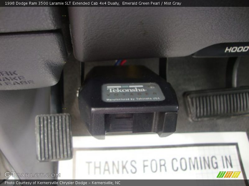 Emerald Green Pearl / Mist Gray 1998 Dodge Ram 3500 Laramie SLT Extended Cab 4x4 Dually