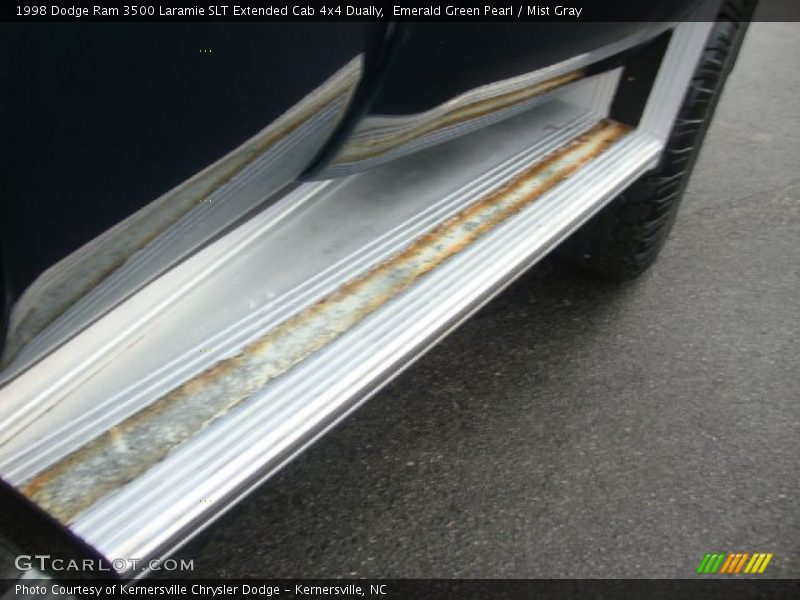 Emerald Green Pearl / Mist Gray 1998 Dodge Ram 3500 Laramie SLT Extended Cab 4x4 Dually