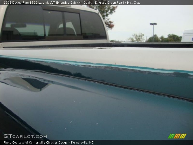 Emerald Green Pearl / Mist Gray 1998 Dodge Ram 3500 Laramie SLT Extended Cab 4x4 Dually