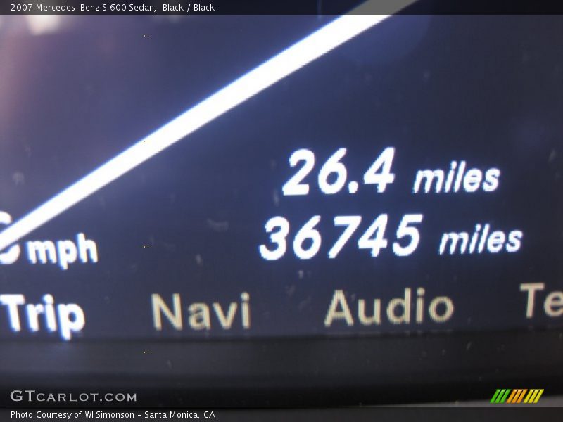 Black / Black 2007 Mercedes-Benz S 600 Sedan