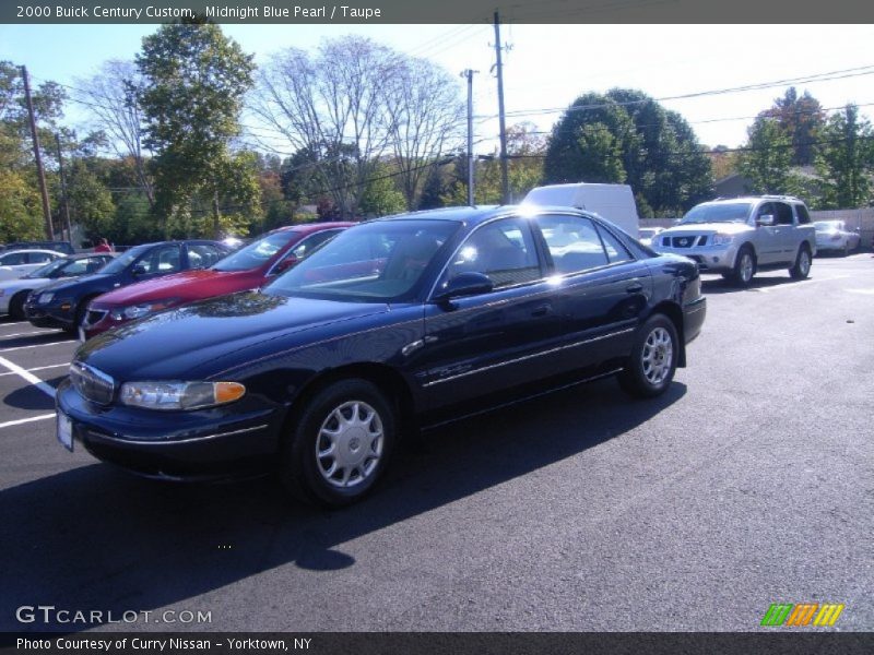 Midnight Blue Pearl / Taupe 2000 Buick Century Custom