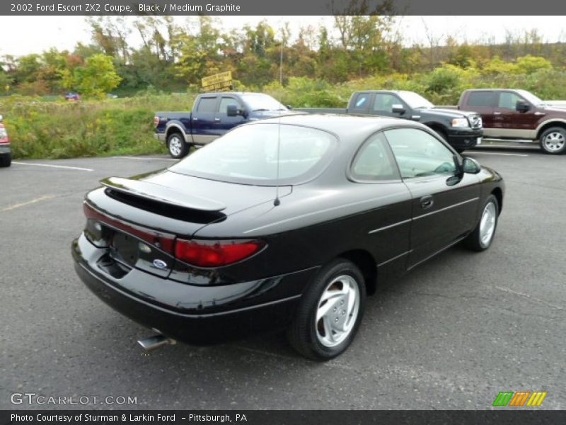 Black / Medium Graphite 2002 Ford Escort ZX2 Coupe